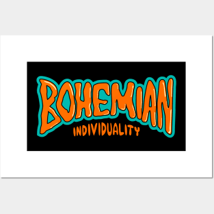 Bohemian Peace - Skate-Inspired Graphic Lettering Shirt Posters and Art